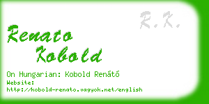 renato kobold business card